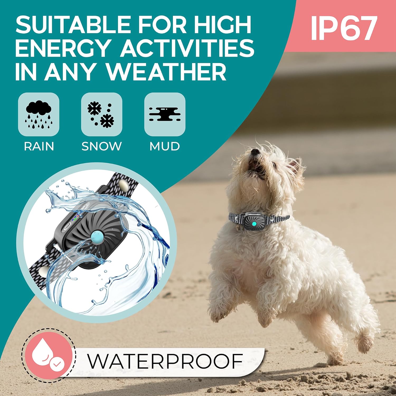 Gentle Anti-Bark Training Collar for Small Dogs – Rechargeable Waterproof Vibration & Sound Behavior Aid