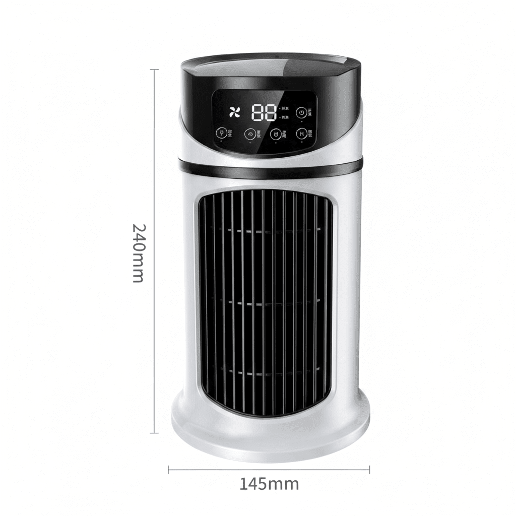 Portable evaporative air cooler detail