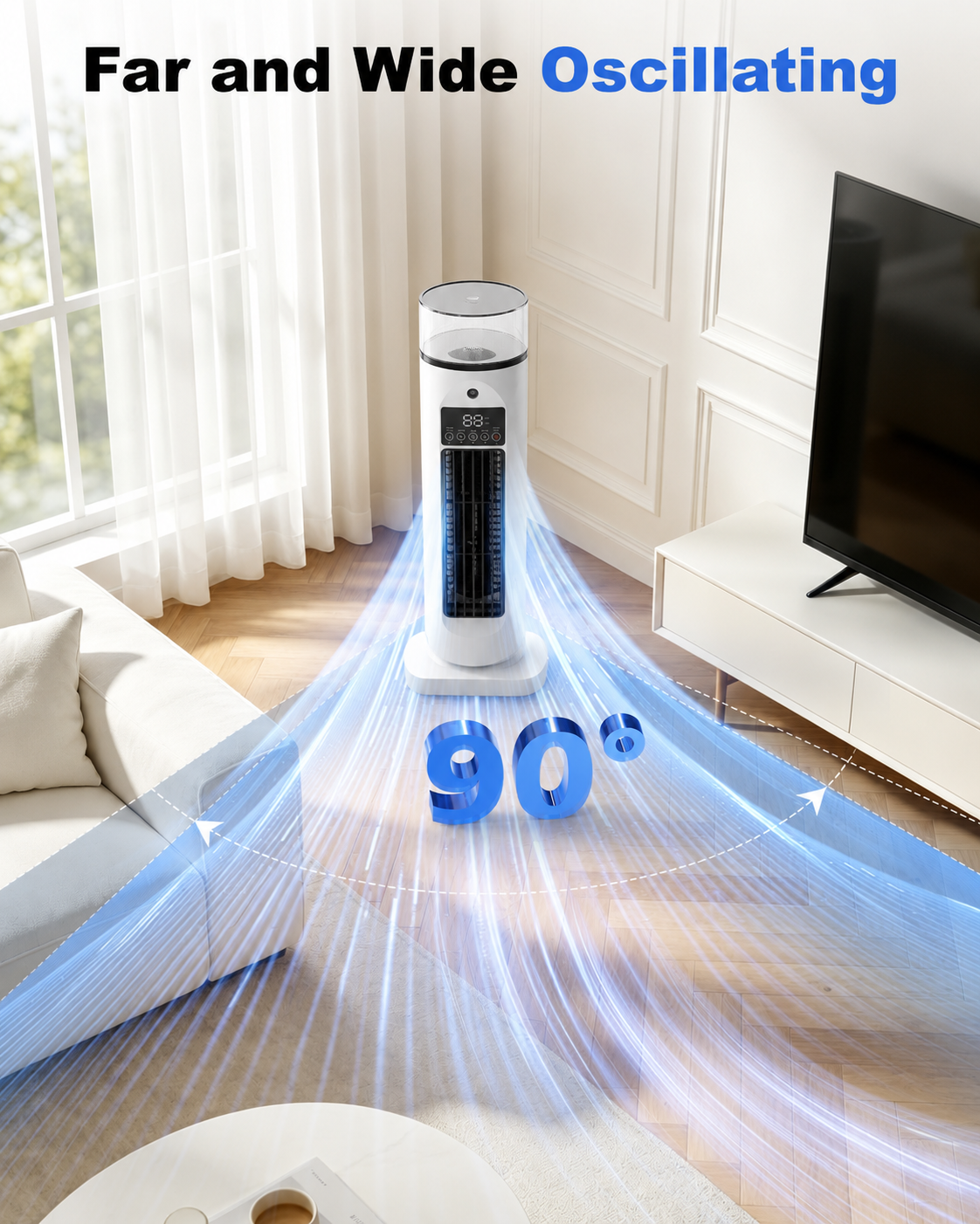4-in-1 room cooler detail