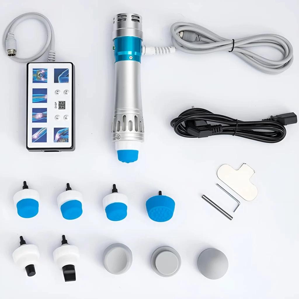 Smart Portable Pulse Therapy Device – Compact Rechargeable Unit with Adjustable Intensity & Attachments