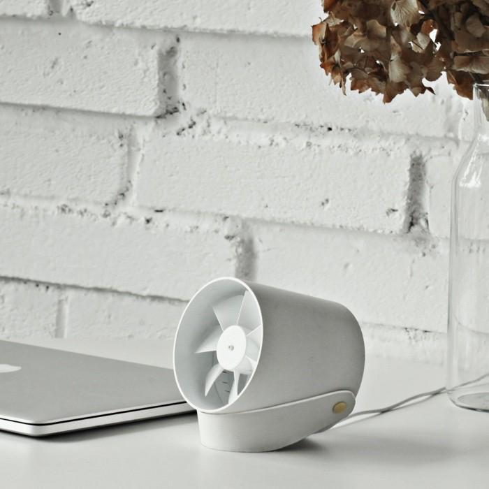 Ultra Silent Mini USB Fan | Double Blade Portable Touch Control Cooler