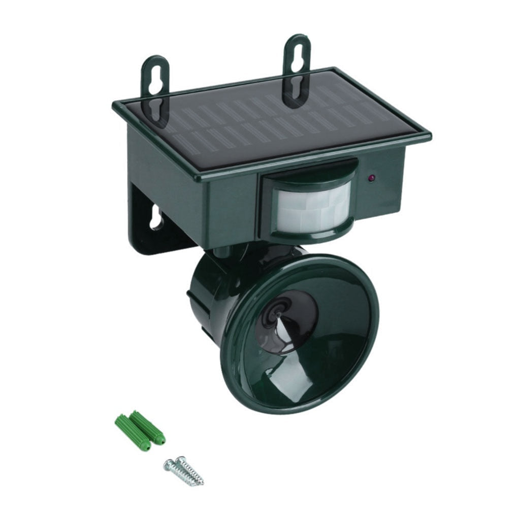 Solar Bird Repeller with Motion Sensor and Sound Deterrent