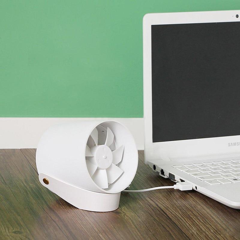 Ultra Silent Mini USB Fan | Double Blade Portable Touch Control Cooler