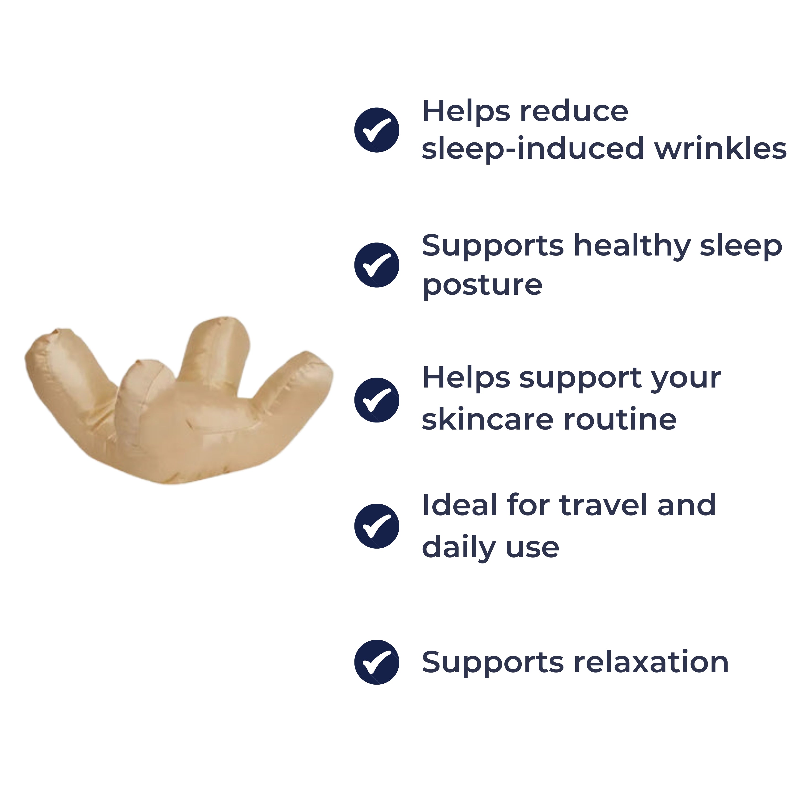 Cooling Memory Foam Pillow | Ergonomic Contour Support for All Sleep Positions
