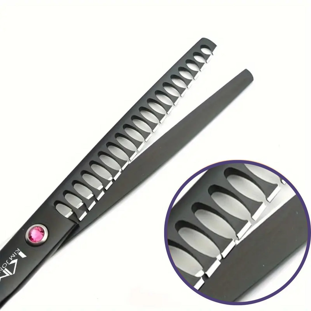 Professional Dog Grooming Scissors Set | Stainless Steel Pet Shears & Thinning Kit