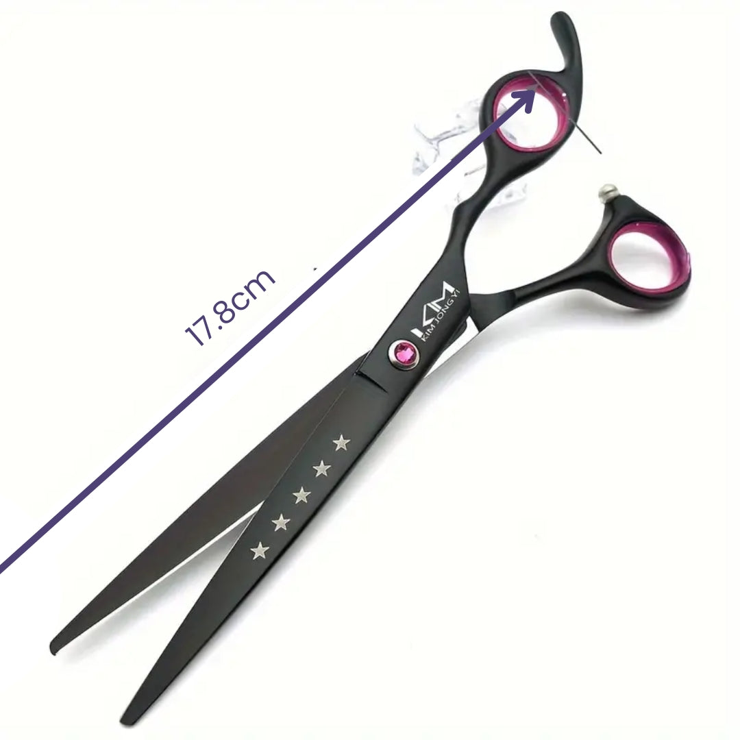 Professional Dog Grooming Scissors Set | Stainless Steel Pet Shears & Thinning Kit