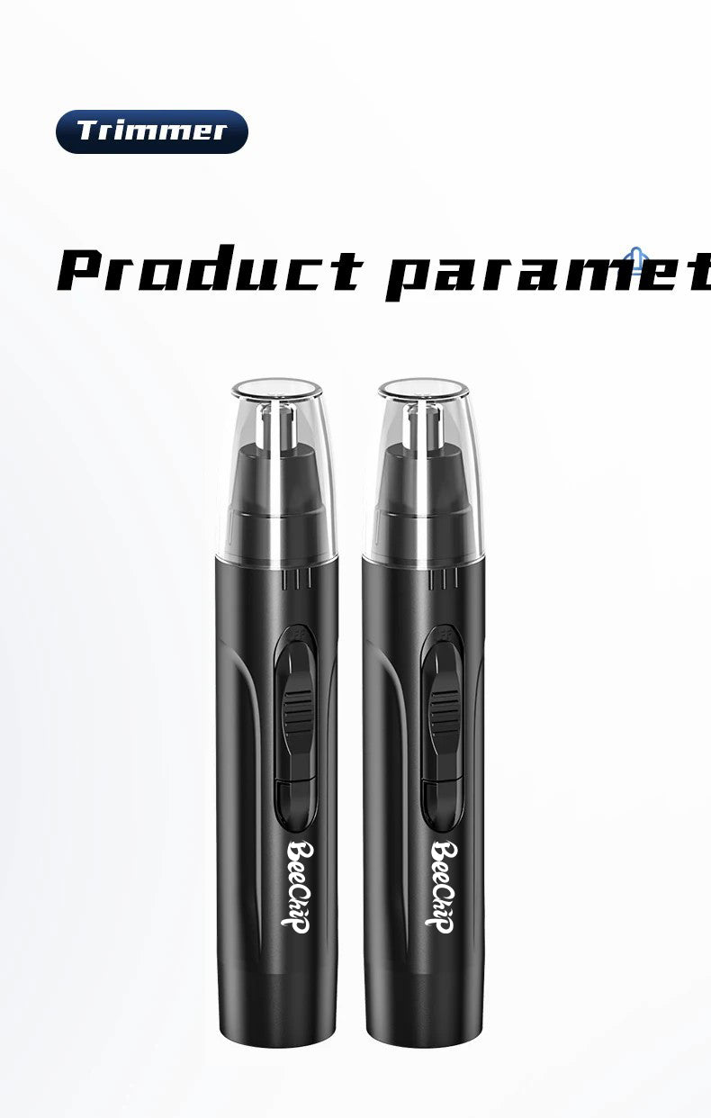Unisex Rechargeable Electric Nose & Ear Trimmer | Wet/Dry Grooming Tool