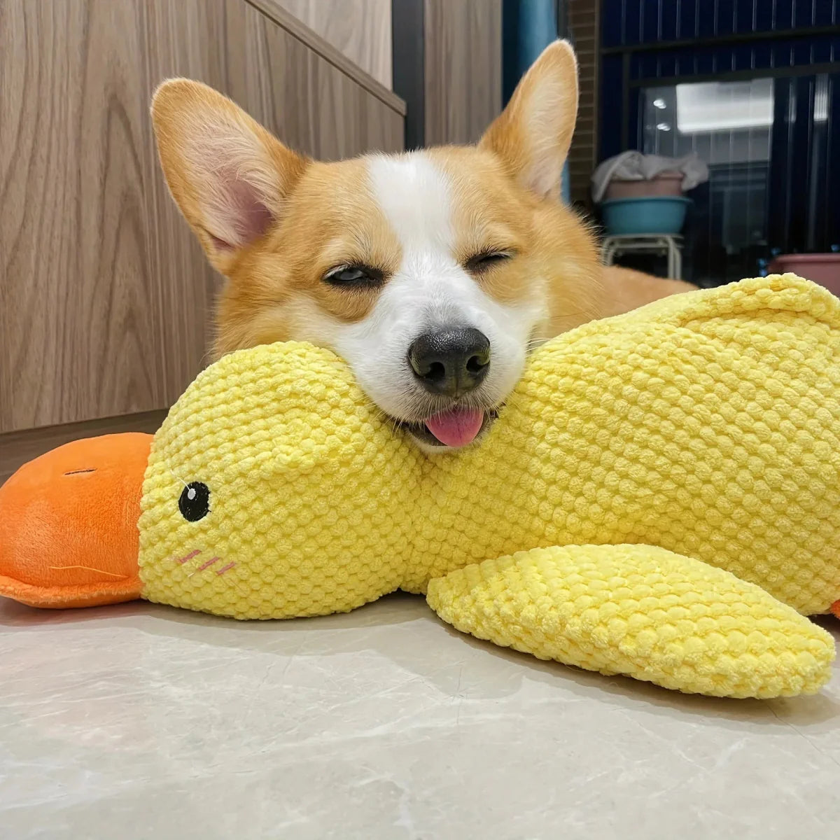 Calming Duck Dog Toy, Anti-Anxiety Plush Pet Comfort
