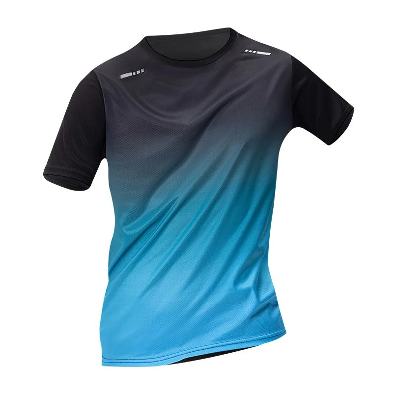 Lightweight Men's Ombre Performance Tee – Quick-Dry Moisture-Wicking Athletic T-Shirt for Running & Gym