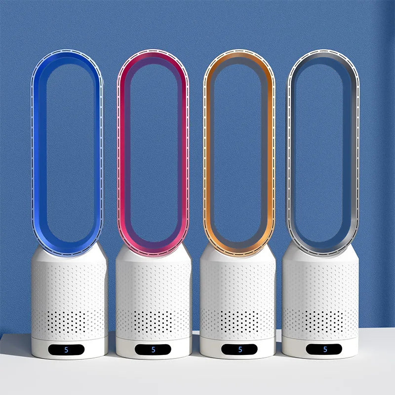 Tower fan in use at home