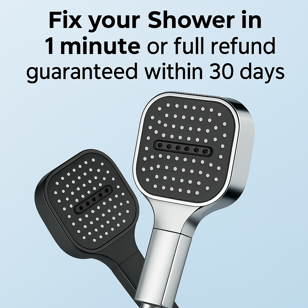 High Pressure Filtered Shower Head | Hard Water Softener & Purifier