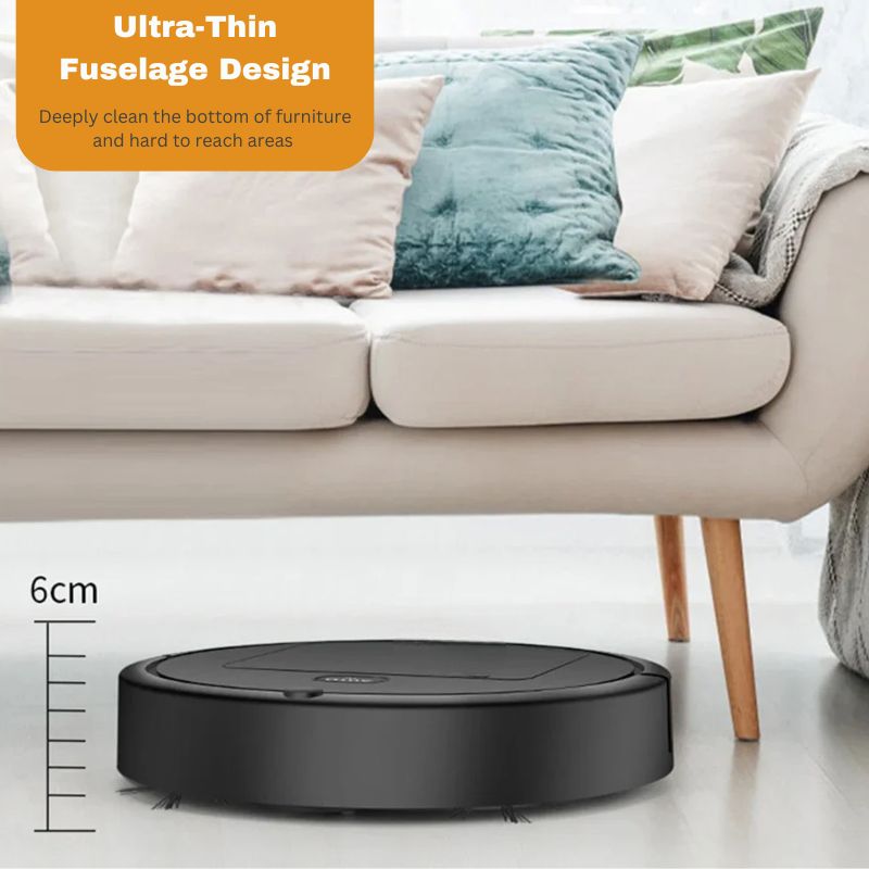 Smart 3-in-1 Robot Vacuum Cleaner – Slim Sweeping, Vacuuming & Mopping Robot for Pet Hair & Hard Floors