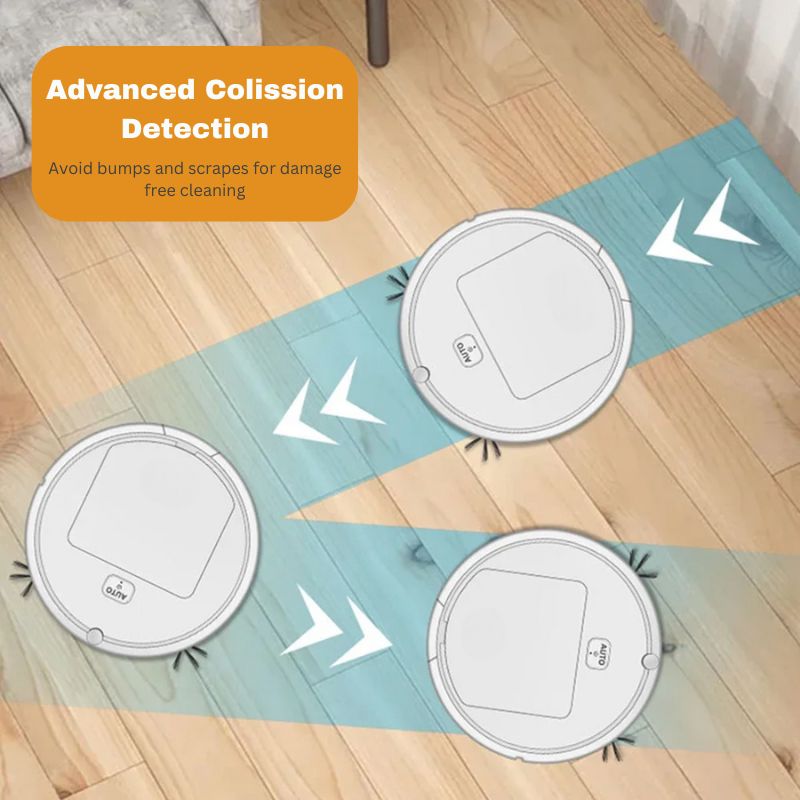Smart 3-in-1 Robot Vacuum Cleaner – Slim Sweeping, Vacuuming & Mopping Robot for Pet Hair & Hard Floors