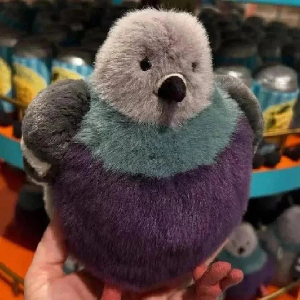 KissPigeon Fluffy Pigeon Plush Toy – Soft Cuddly Stuffed Bird for Comfort, Gifts & Quirky Home Decor