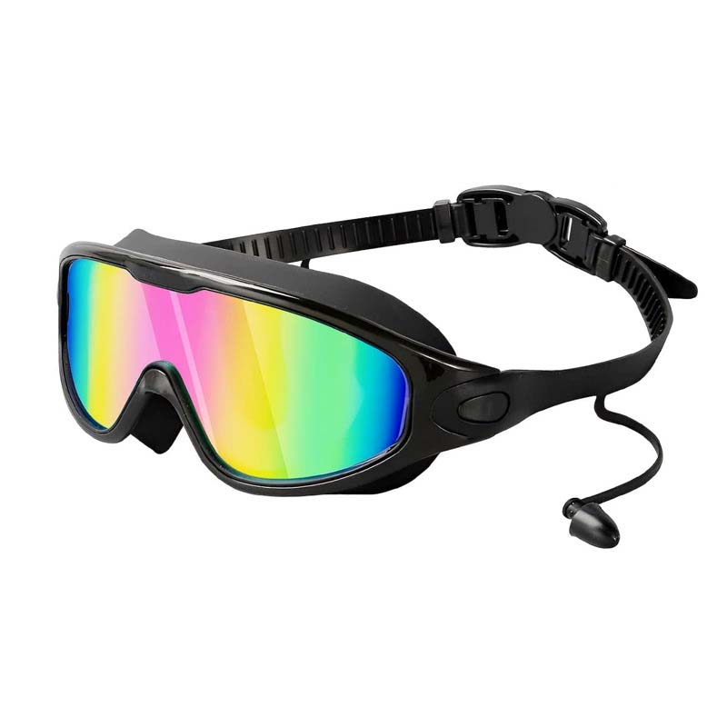 Wide-View Anti-Fog Swim Goggles for Adults – Leak-Proof UV Swimming Goggles with Adjustable Comfort Strap