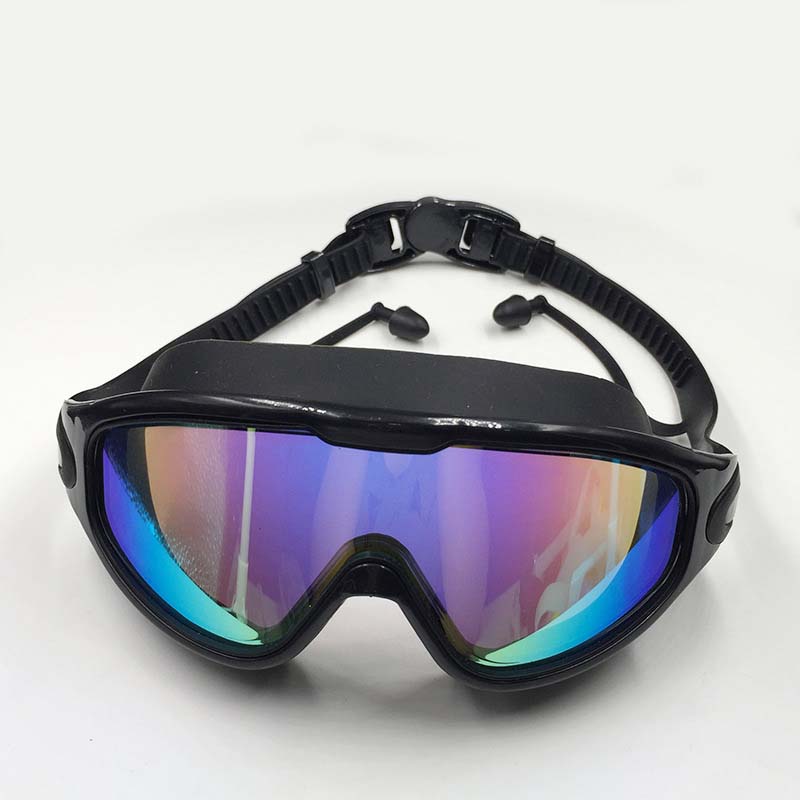 Wide-View Anti-Fog Swim Goggles for Adults – Leak-Proof UV Swimming Goggles with Adjustable Comfort Strap