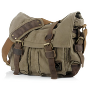 Men's Canvas Crossbody Bag | Vintage Messenger & Commuter Sling