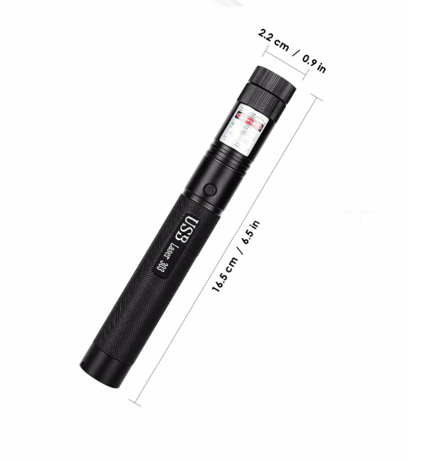 StarBeam High-Power Laser Pointer with Adjustable Focus – Rechargeable Long-Range Pointer for Presentations & Stargazing