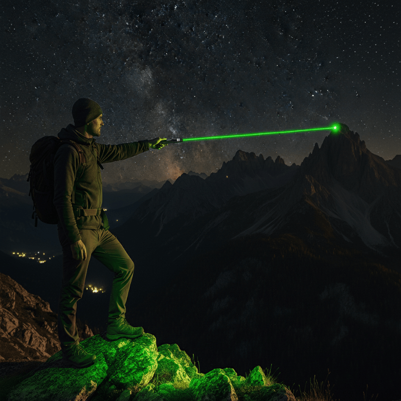 StarBeam High-Power Laser Pointer with Adjustable Focus – Rechargeable Long-Range Pointer for Presentations & Stargazing