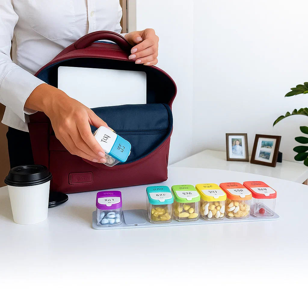 Weekly Medication Organizer | Large 7 Day Moisture-Proof Case for Seniors