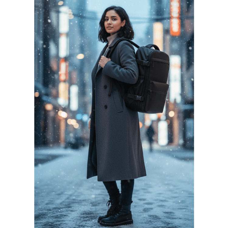 Vacuum Compression Travel Backpack | Airline Personal Item & Pump