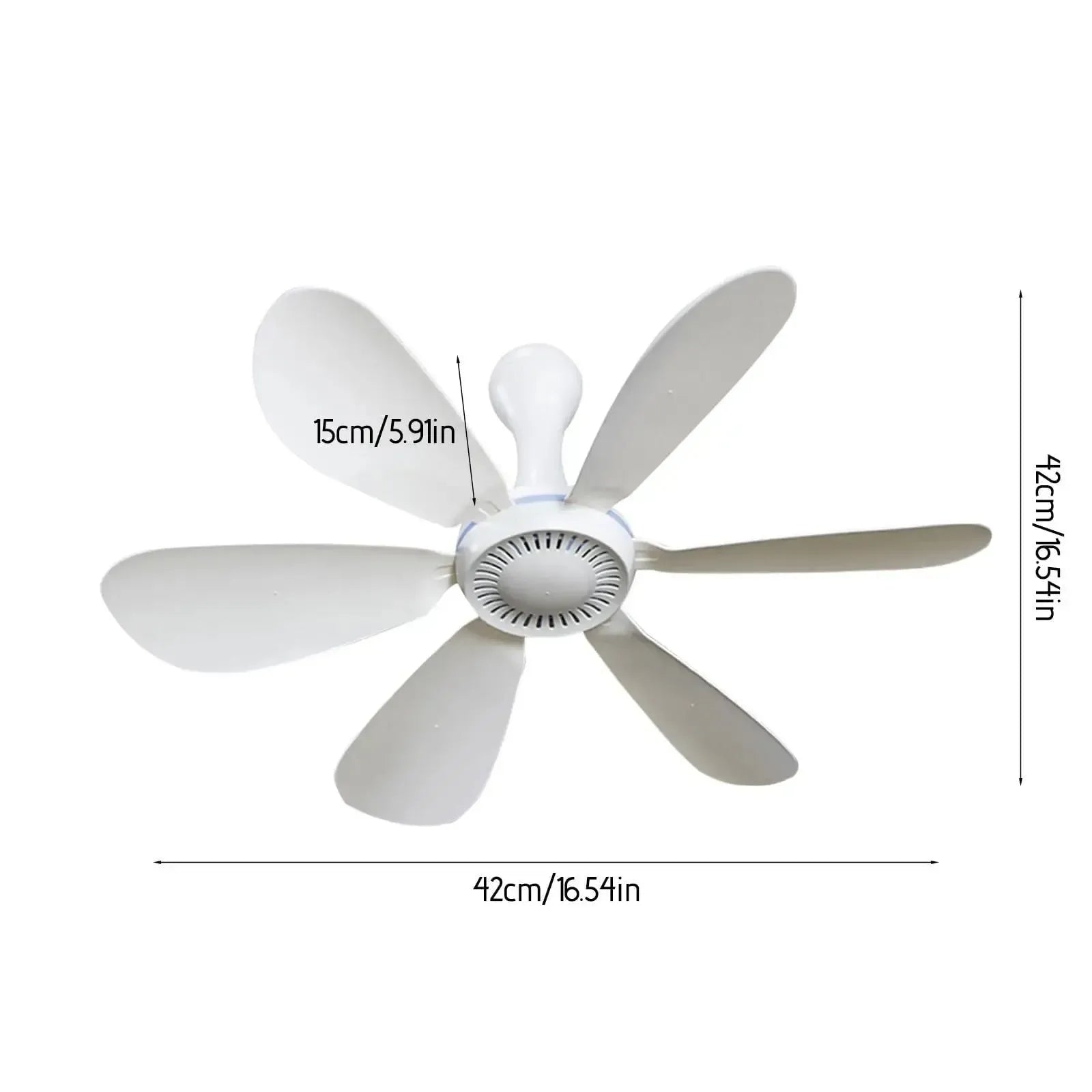 Ceiling fan size reference