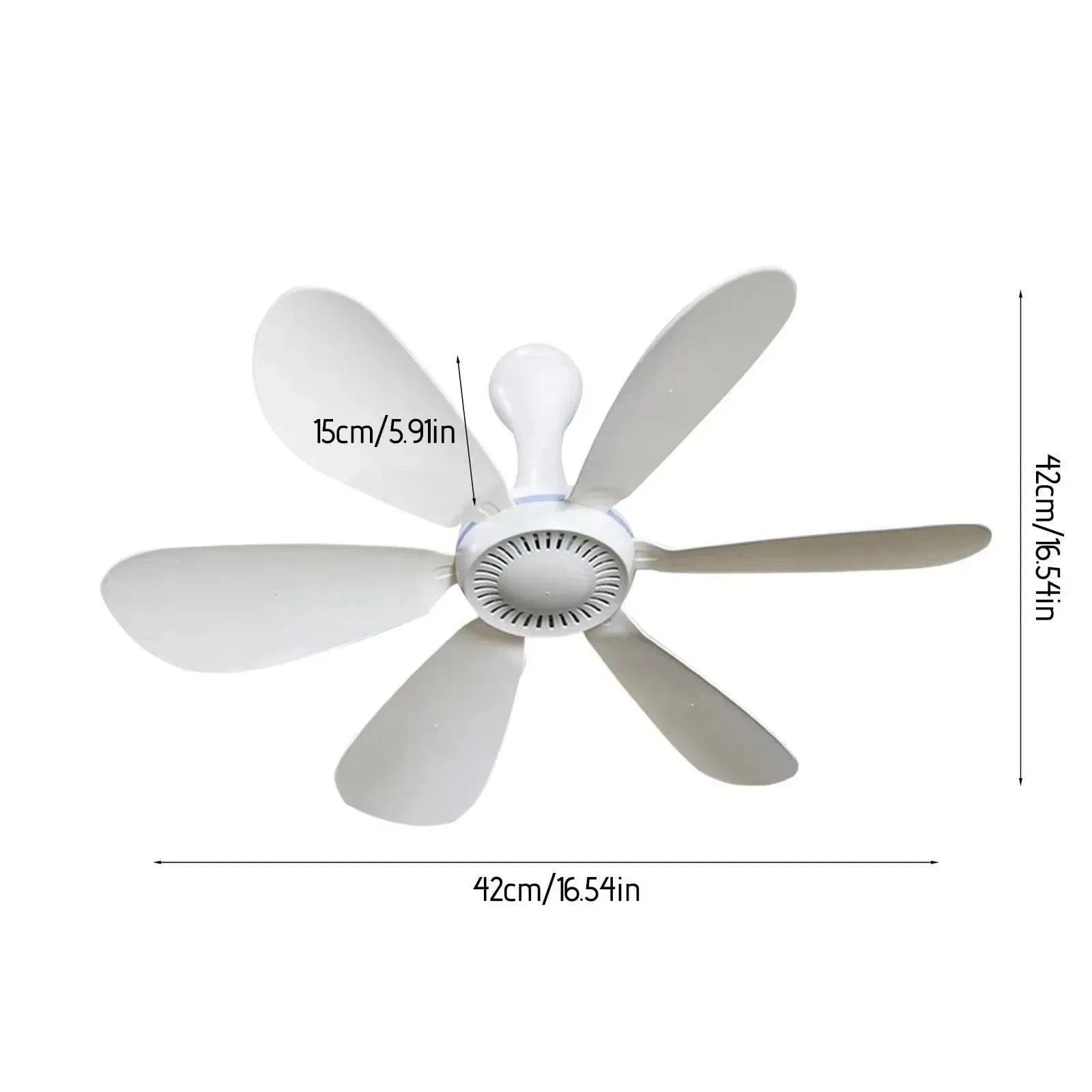 White USB ceiling fan