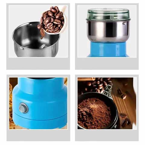 TurboGrind Electric Spice & Grain Mill – High-Speed Stainless Steel Grinder for Coffee, Herbs, Nuts & More