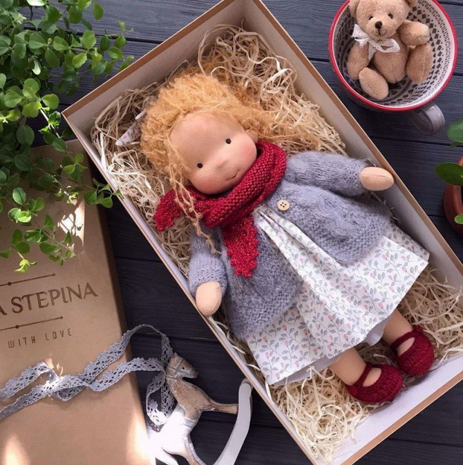 Handmade Waldorf Doll | Soft, Organic Toy for Emotional Development