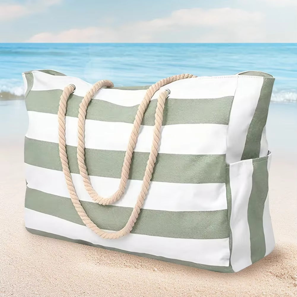Waterproof Beach Tote Bag | Oversized Sandproof Pool & Travel Bag