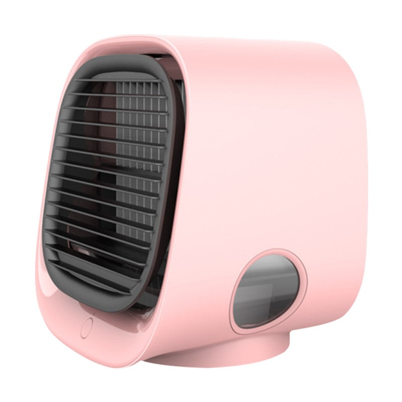 Mini air cooler fan in pink