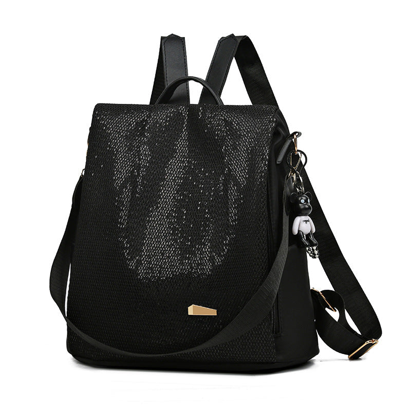 Water-Resistant Anti-Theft Backpack – Hidden Back-Access Daypack with Multi-Pocket Organisation & Modern Print