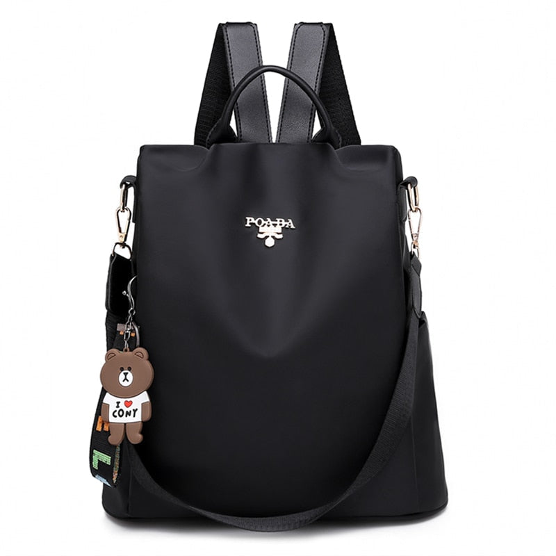 Water-Resistant Anti-Theft Backpack – Hidden Back-Access Daypack with Multi-Pocket Organisation & Modern Print