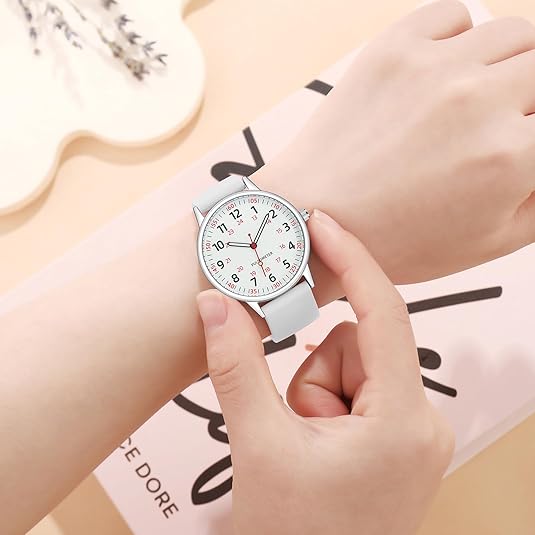 Waterproof Silicone Nurse Watch with Second Hand for Medical Professionals
