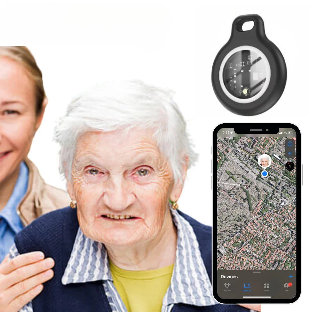 Real-Time GPS Tracker & Personal Item Finder – Waterproof Locator with No Subscription Fees for Keys, Bags & More
