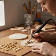 Versatile Woodburning & Engraving Tool Kit with Adjustable Temperature – Complete DIY Pyrography Set for Wood, Leather & Metal