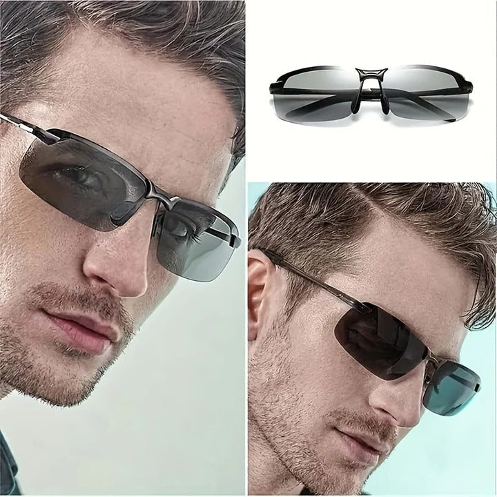 Polarized Photochromic Sunglasses – Auto-Darkening Light-Adaptive Lenses for Driving, Cycling & Outdoors