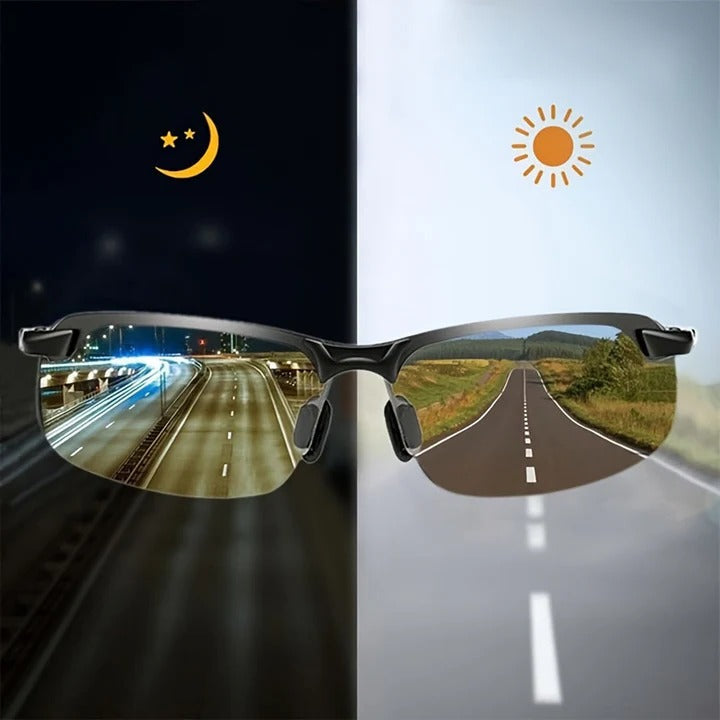 Polarized Photochromic Sunglasses – Auto-Darkening Light-Adaptive Lenses for Driving, Cycling & Outdoors