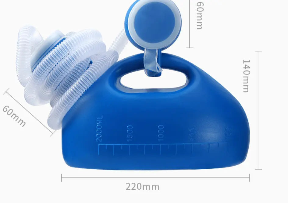 Portable Urinal for Men with Removable Hose – Leakproof High-Capacity Bottle for Travel, Camping & Bedside Care