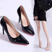 Elegant Platform Stiletto Pumps for Women – Pointed-Toe High Heels with Smooth Finish in Three Heel Heights