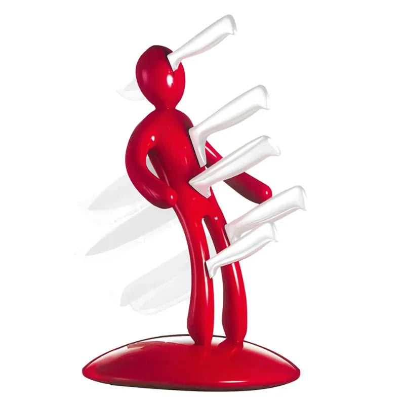 Humanoid Knife Block Holder | Unique Kitchen Cutlery Stand