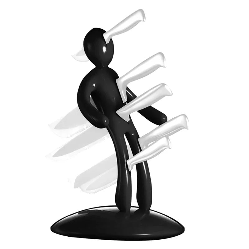 Humanoid Knife Block Holder | Unique Kitchen Cutlery Stand