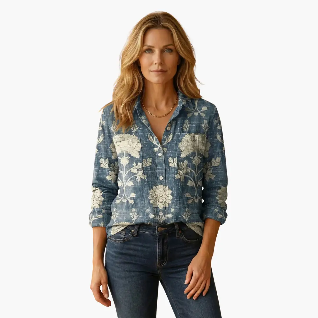 Timeless Classic Button-Down Shirt for Women – Crisp Long Sleeve Blouse for Office, Layering & Weekend Style