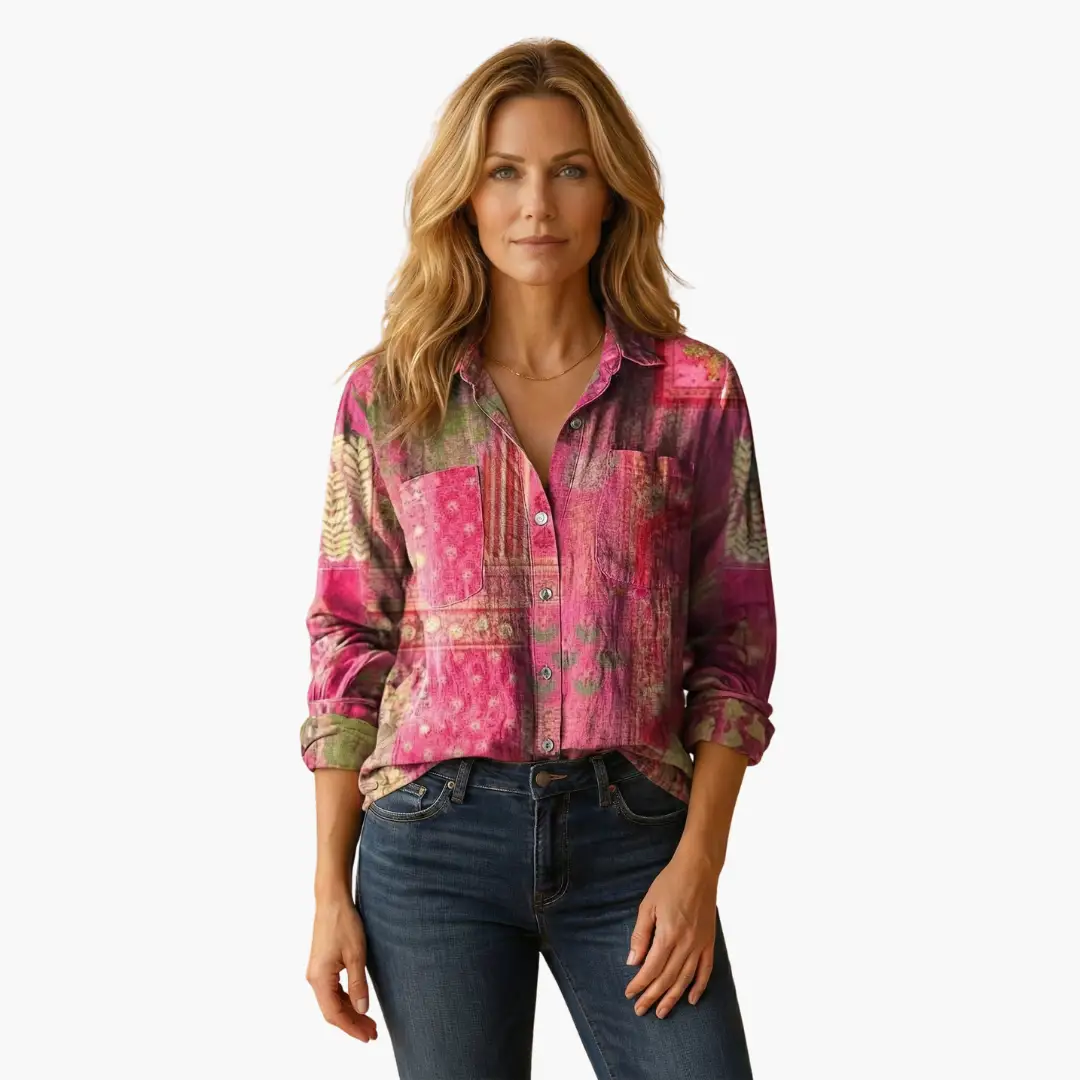 Timeless Classic Button-Down Shirt for Women – Crisp Long Sleeve Blouse for Office, Layering & Weekend Style