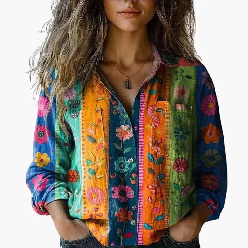 Timeless Classic Button-Down Shirt for Women – Crisp Long Sleeve Blouse for Office, Layering & Weekend Style