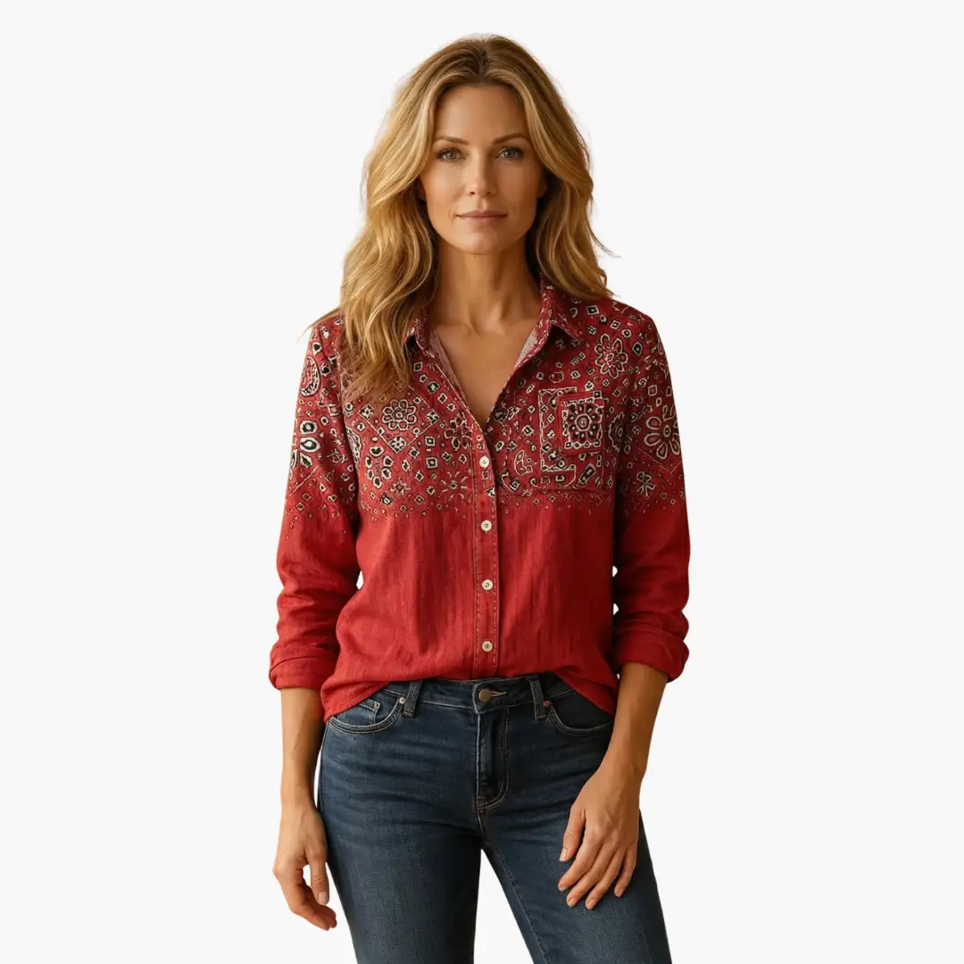 Timeless Classic Button-Down Shirt for Women – Crisp Long Sleeve Blouse for Office, Layering & Weekend Style