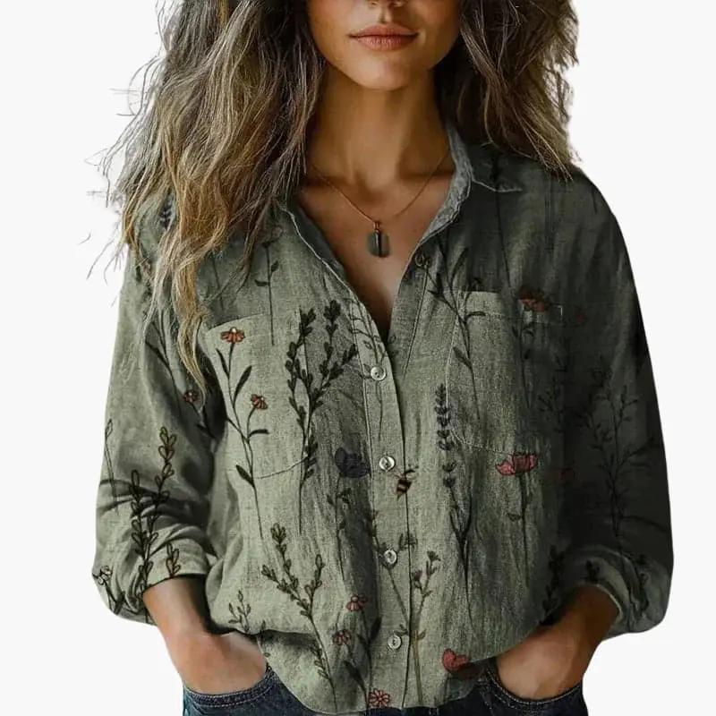 Timeless Classic Button-Down Shirt for Women – Crisp Long Sleeve Blouse for Office, Layering & Weekend Style