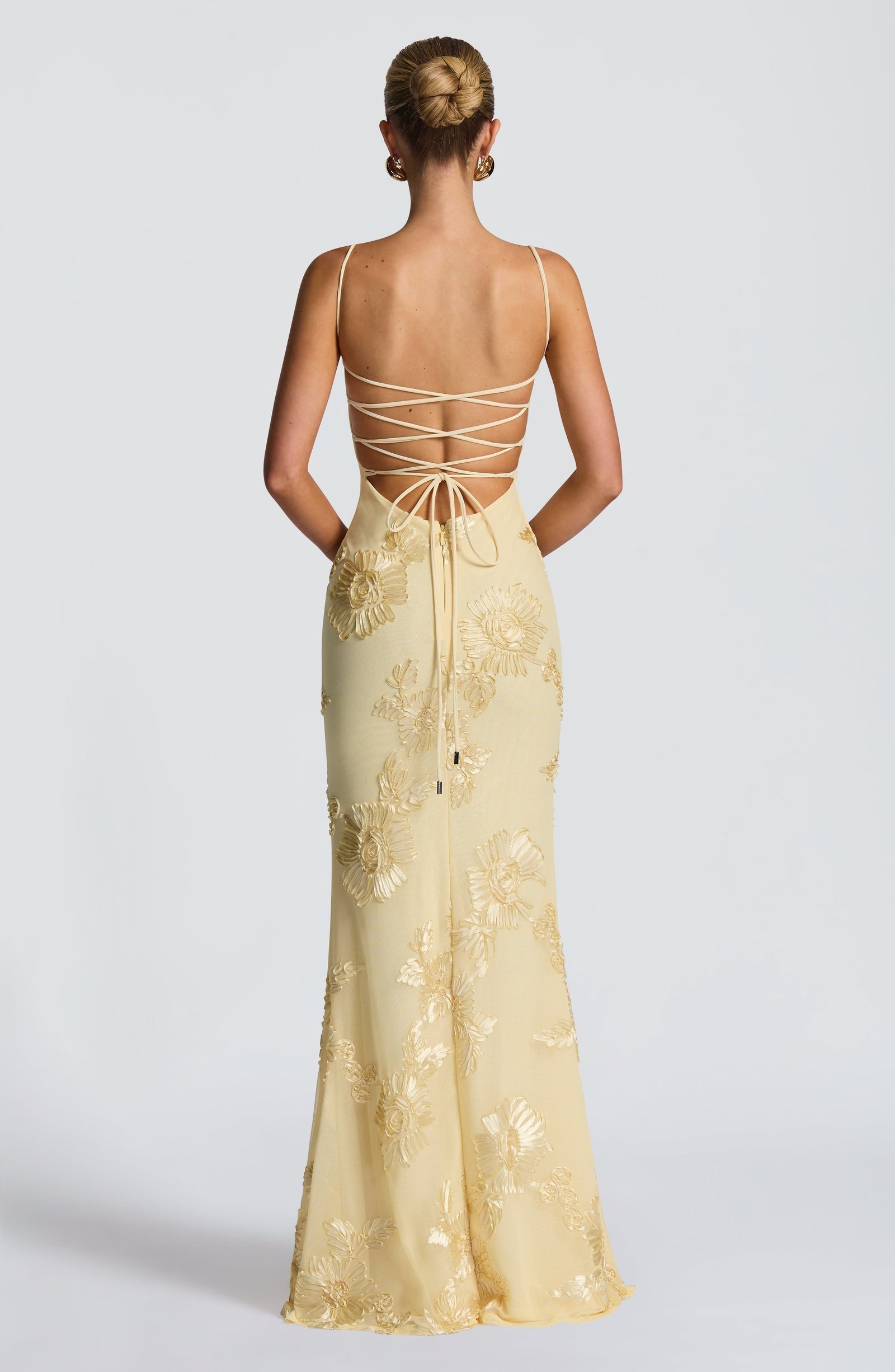 Enchanting Floral Corset Maxi Dress for Women – Figure-Flattering Wedding Guest & Garden Party Gown